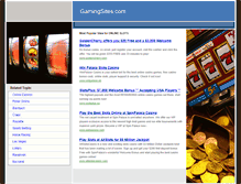 Tablet Screenshot of gamingsites.com